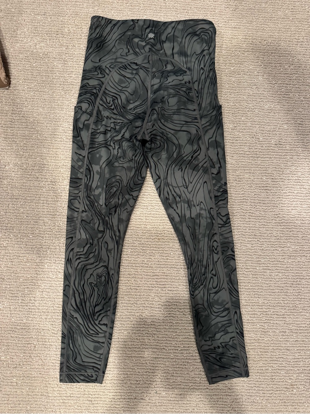 Athletes Ultimate Stash Pocket Tight 7/8 in grey swirl - never worn